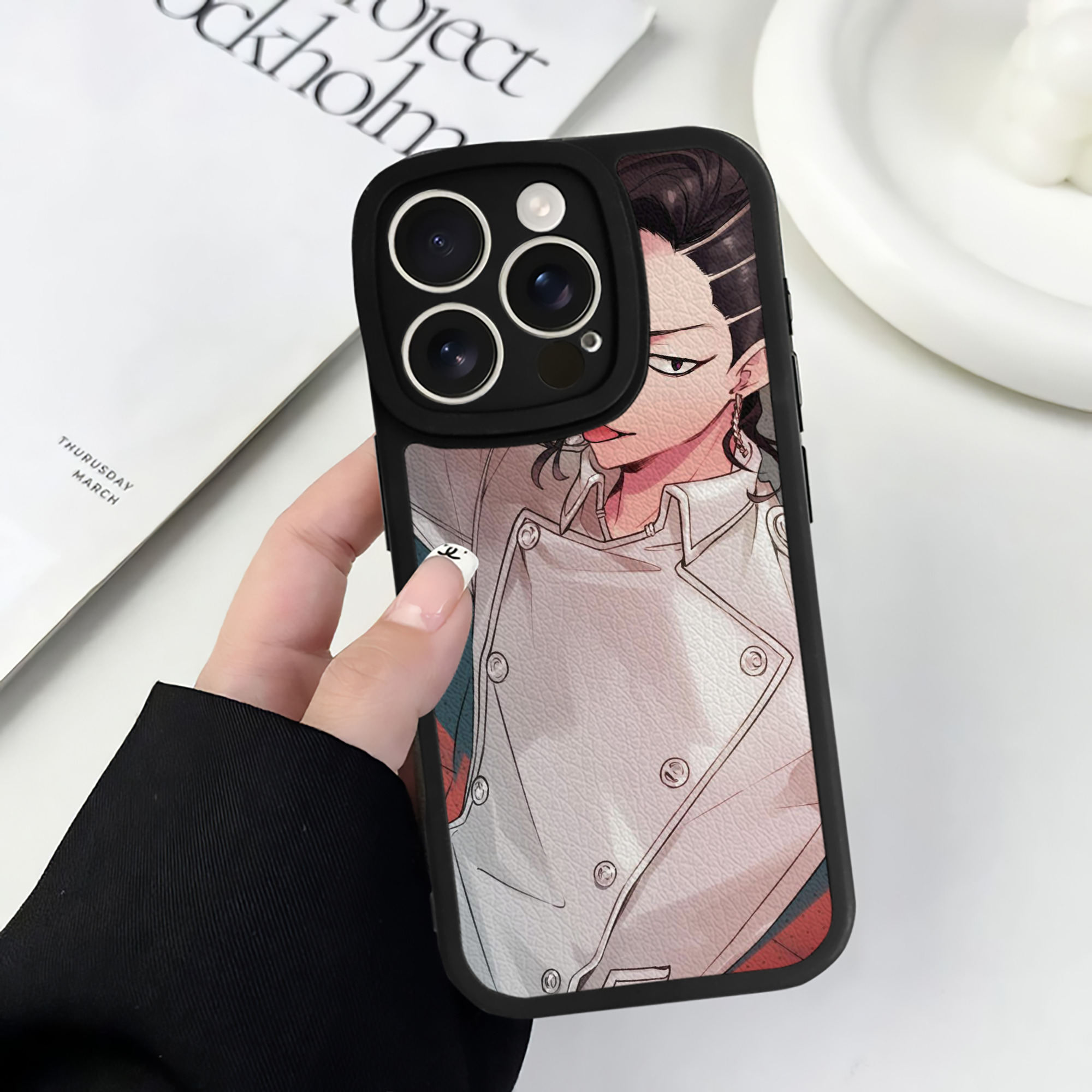（画像用） 東京リベンジャーズ Tokyo Revengers 【iPhone 16シリーズ対応】シリコンスマホケース（レザー調） 材質：シリコン
